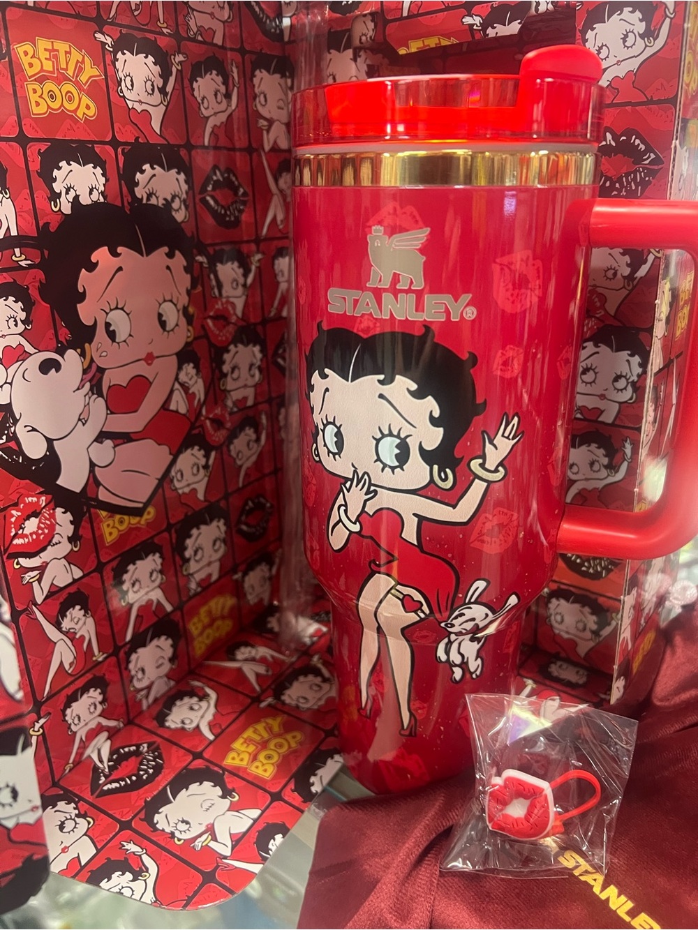 Stanley Betty Boop Red Insulated Travel Mug